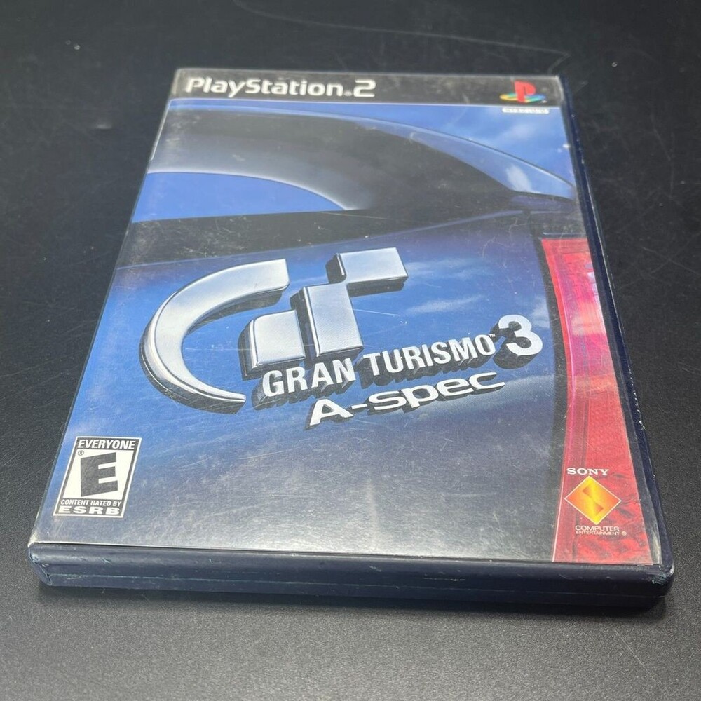Gran Turismo 3 A-spec PS2 CIB Black Label (Sony PlayStation 2) COMPLETE